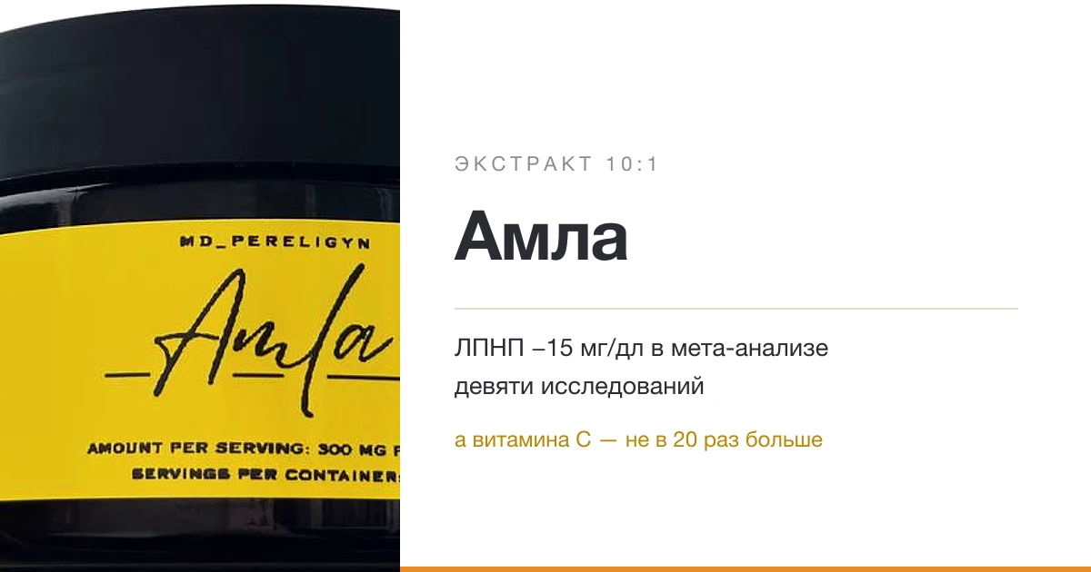 Амла (экстракт 10:1): что показали исследования, а что оказалось легендой
