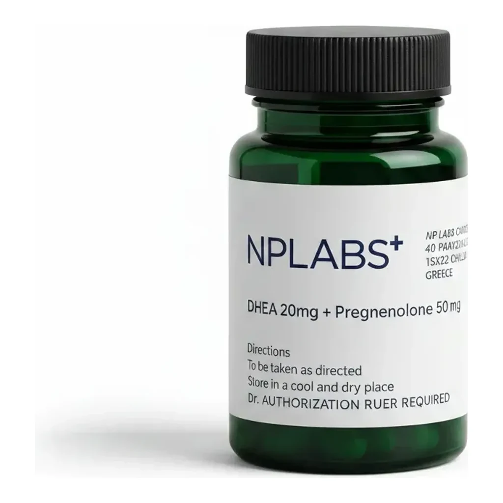 DHEA 20 mg + PREGNENOLONE 50 mg 60 caps NpLabs