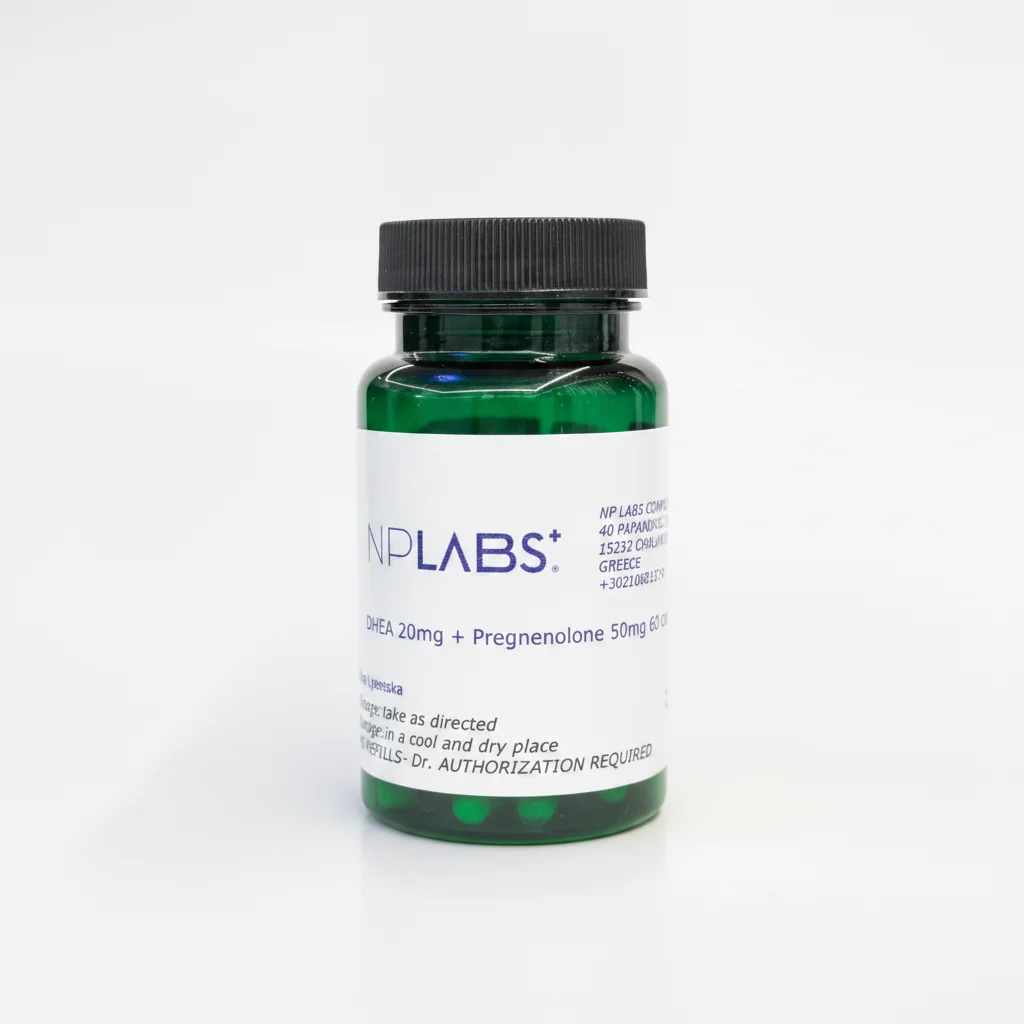 DHEA 20 mg + PREGNENOLONE 50 mg 60 caps NpLabs 2