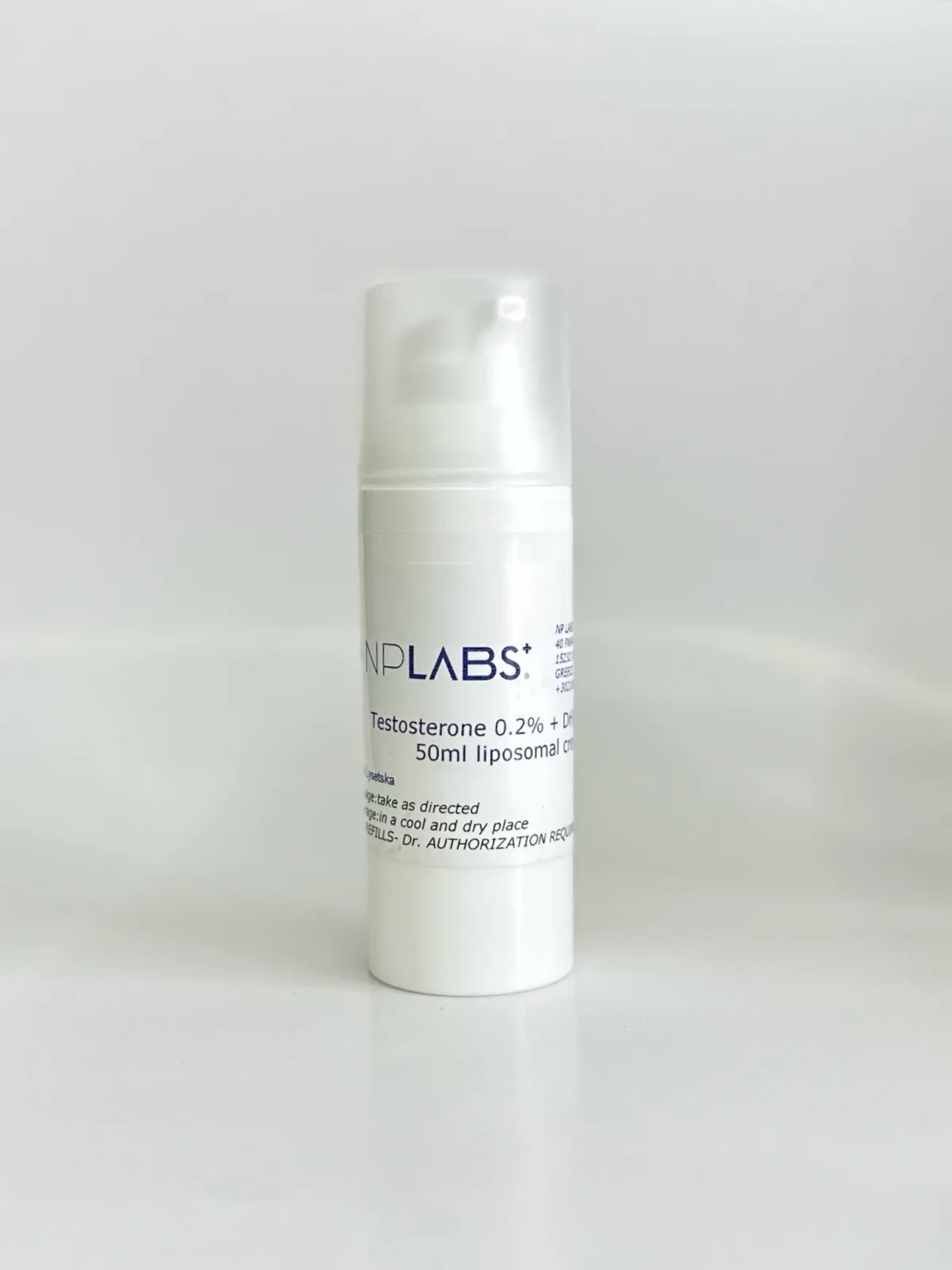 NpLabs Cream 50 ml: TESTOSTERONE 0,2% + DHEA 0,2% 2
